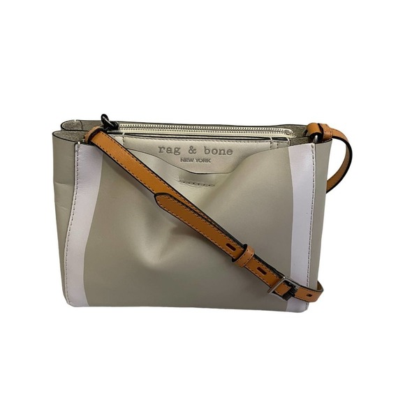 rag & bone Bags Rag Bone Passenger Crossbody Leather Beige And